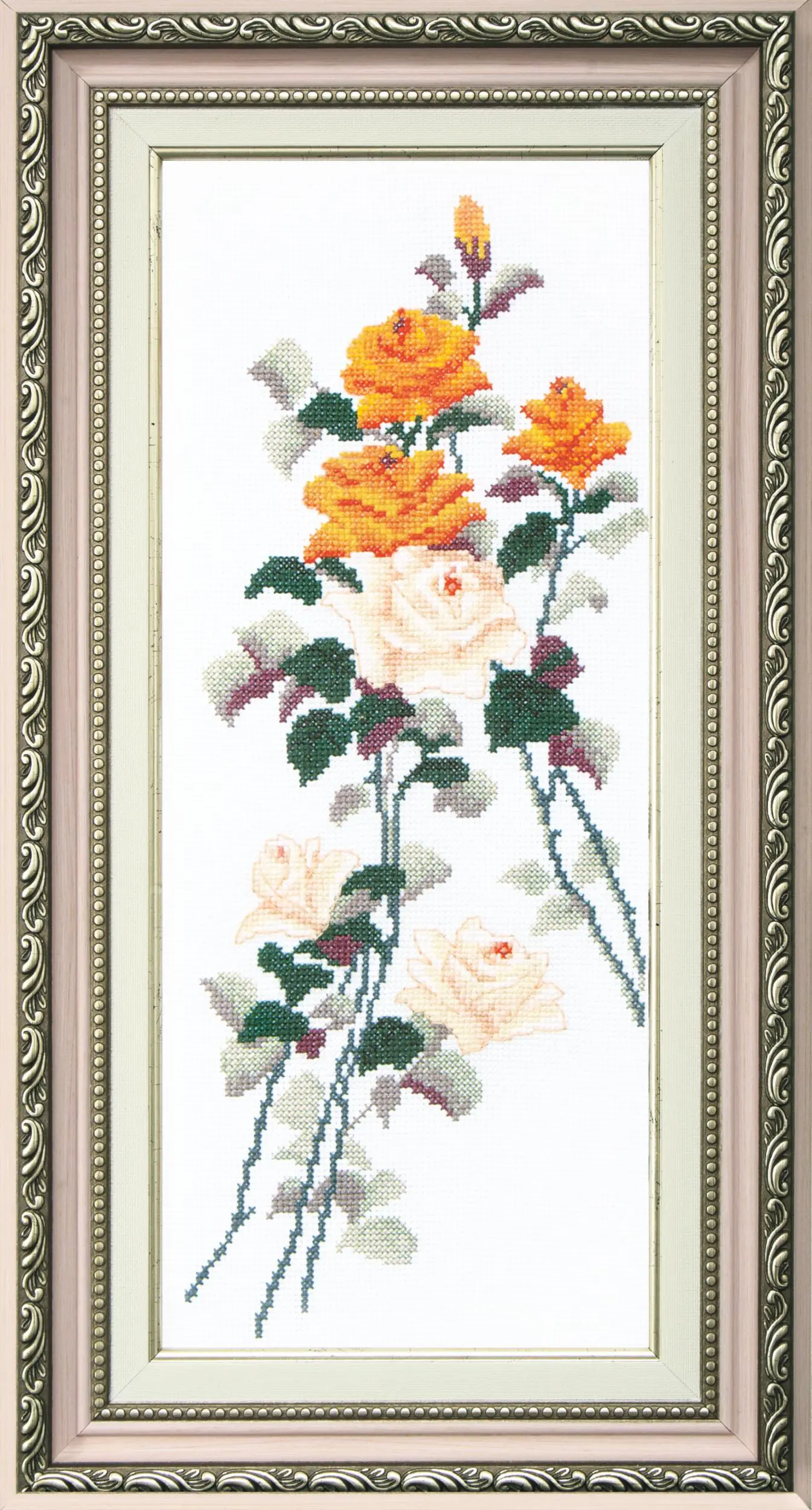 ВТ-052 Набір для вишивання хрестиком Crystal Art Етюд з жовтими трояндами