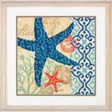 71-20075 Набір для вишивання подушки (гобелен) DIMENSIONS Starfish Морська зірка