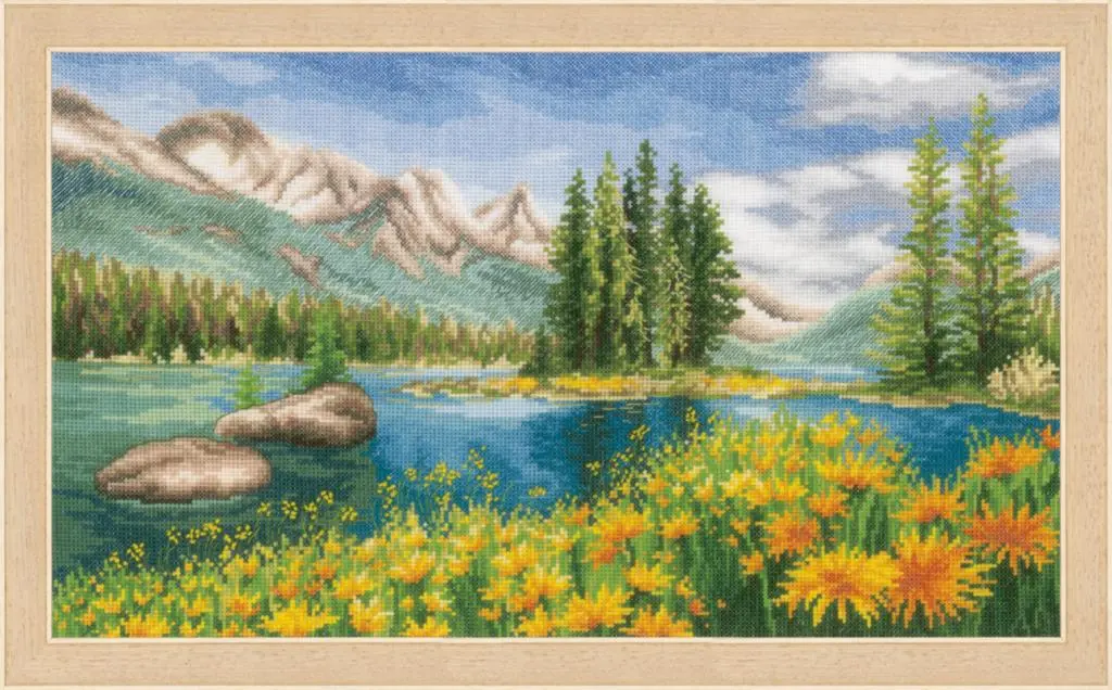 PN-0174811 Набір для вишивки хрестом Vervaco Mountain landscape Гірський краєвид