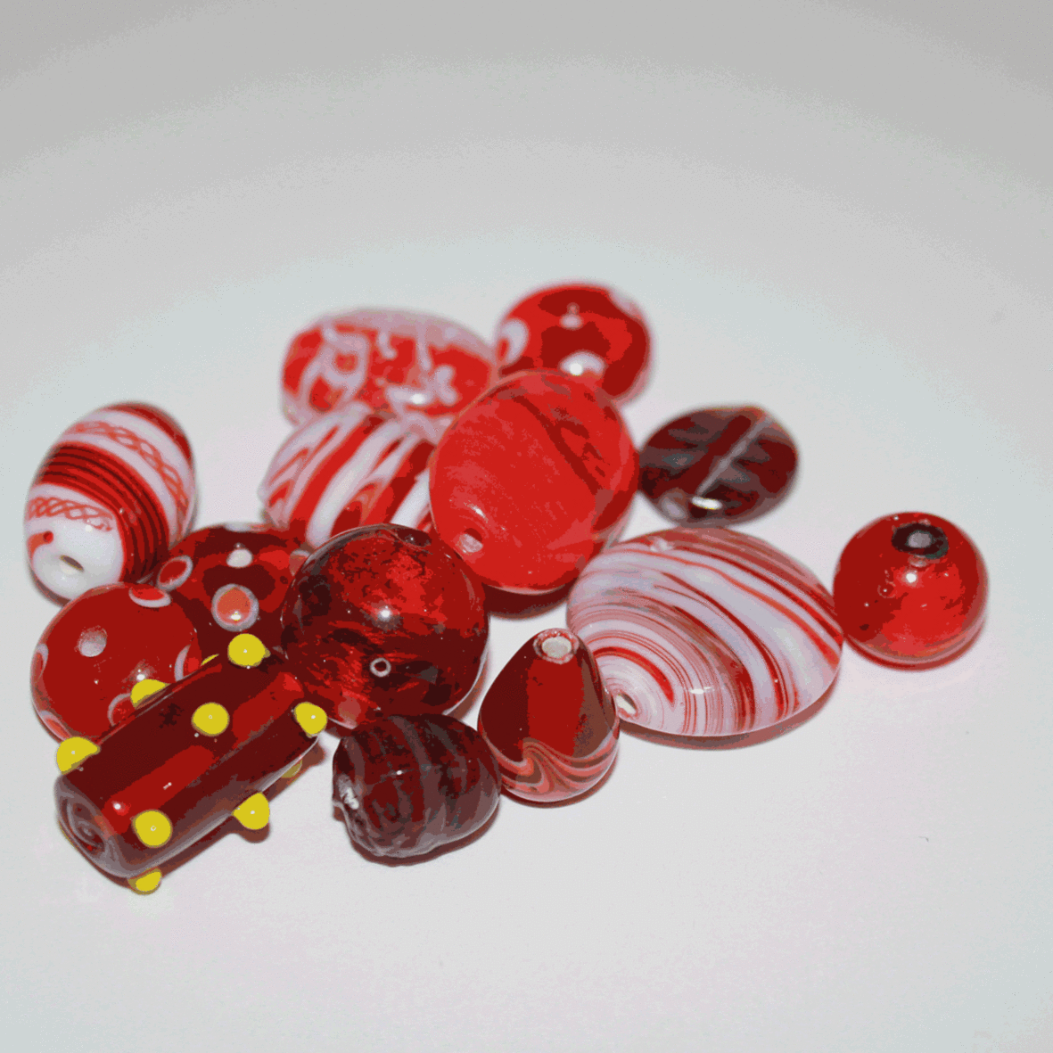 1184TDM/Red,6-16 MM,50г.Fancy Mix Crystal Art намистини