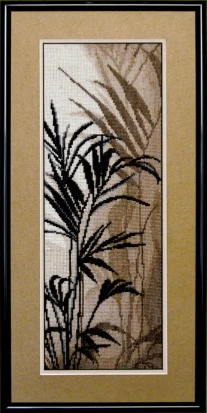 Набір для вишивання хрестиком Чарівна Мить №439 Триптих Пальмове листя
