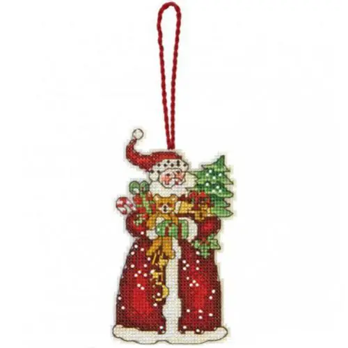 70-08895 Набір для вишивання хрестом DIMENSIONS Santa Claus Christmas Ornament Різдвяна прикраса Санта Клаус