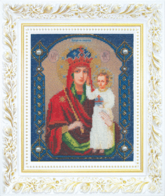 Набір для вишивання бісером Чарівна Мить Б-1023 Ікона Божої Матері Призри на  смирення