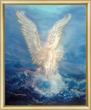 Набір картина стразами Чарівна Мить КС-084 Морський янгол